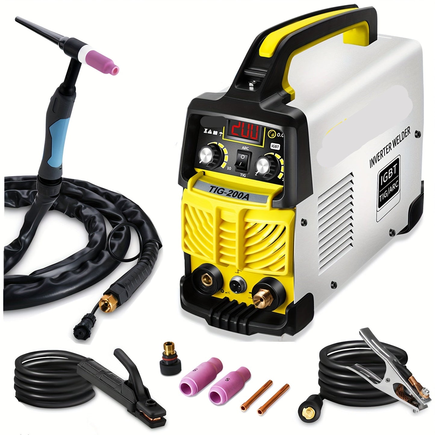 2-In-1 TIG Lasmachine – MMA Lasapparaat – Lasmachine Voor Staal – Elektrode Lassen – Instelbare Gasnabehandeling – Lichtgewicht & Draagbaar