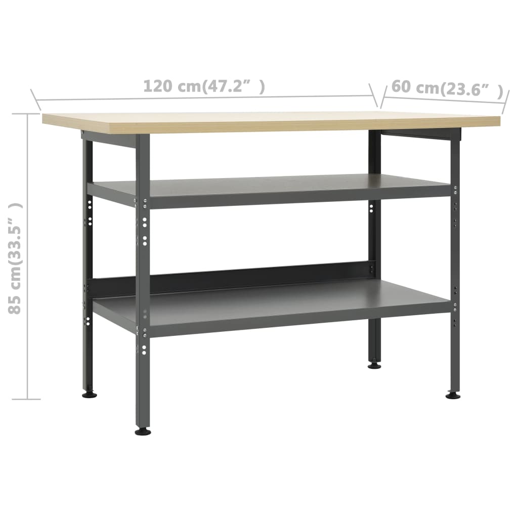 Werkbank – Werktafel – Werkplek – Werkstation – Opbergkast – Hoogte Verstelbaar – Maximale Belastbaarheid 300 kg