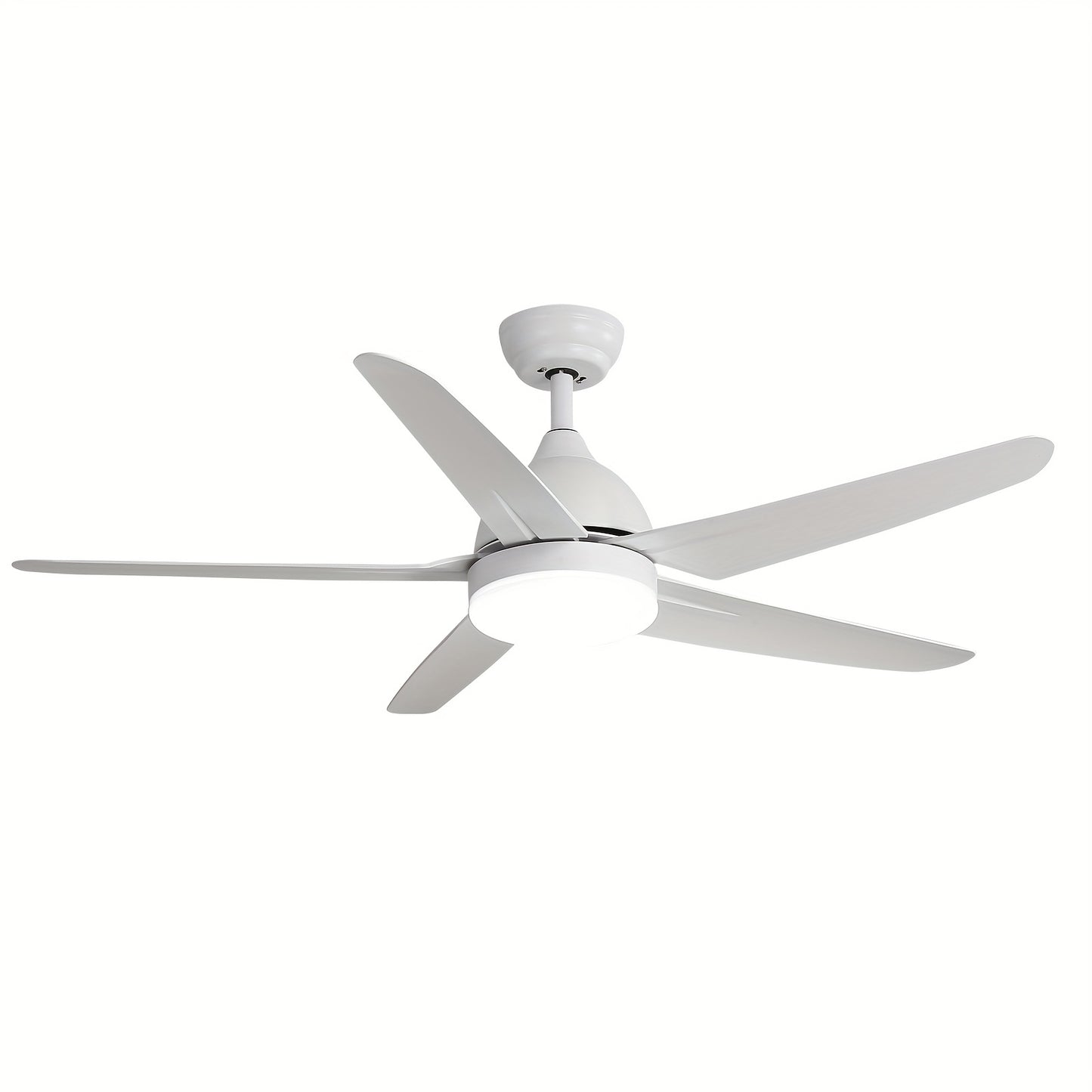 Plafondventilator – Ventilator – Plafondventilator Met Verlichting – Muurventilator – Koelventilator – Wit – 132 Cm Groot – Reversibele DC Motor – Instelbare LED Verlichting Met Afstandsbediening