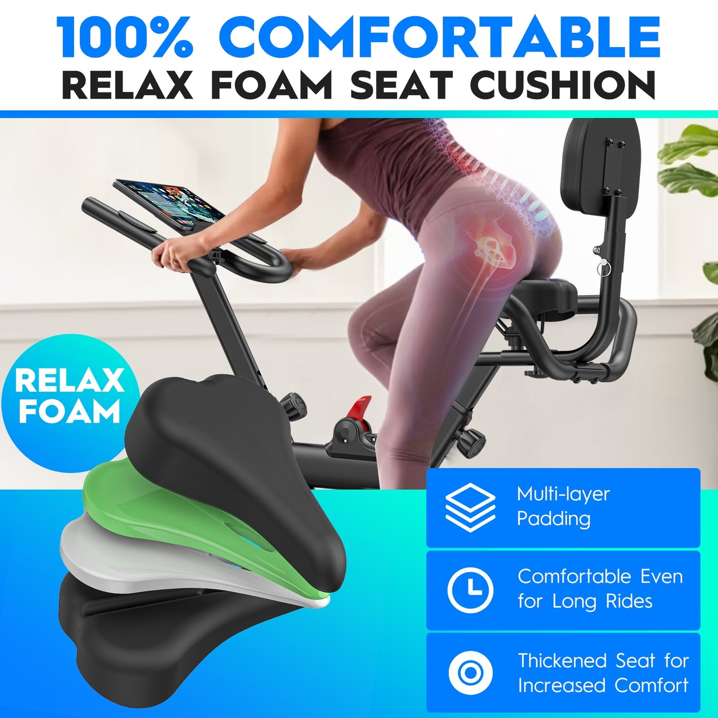 Fiets Trainer – Fietstrainer – Hometrainer – Indoorfietser – Bewegingstrainer – Magnetische Weerstand – Riemaandrijving – Stabiel IJzerframe – Antislip Basisplaat