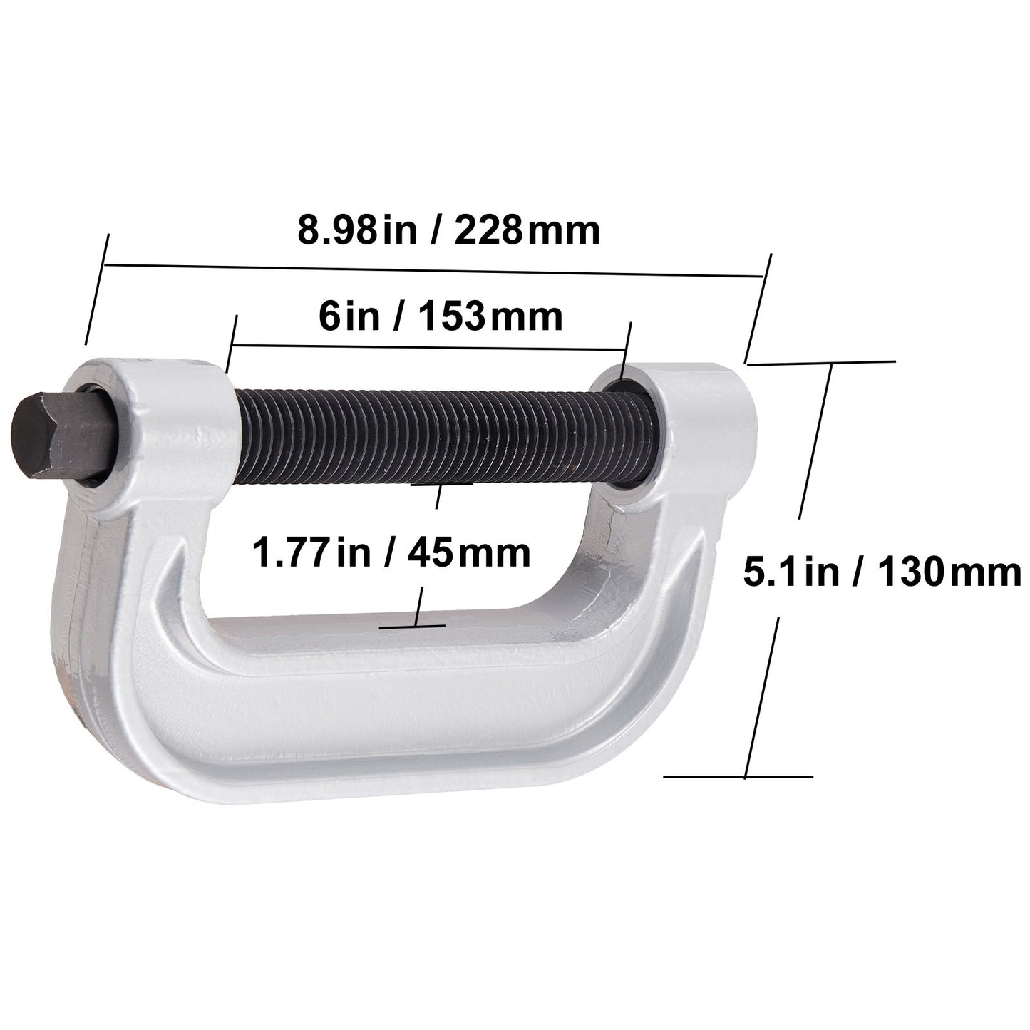 baljointpers – balhoofdpers – baljoint extractor – draagarmpers – persgereedschap – 21-delige set – hittebehandeld koolstofstaal