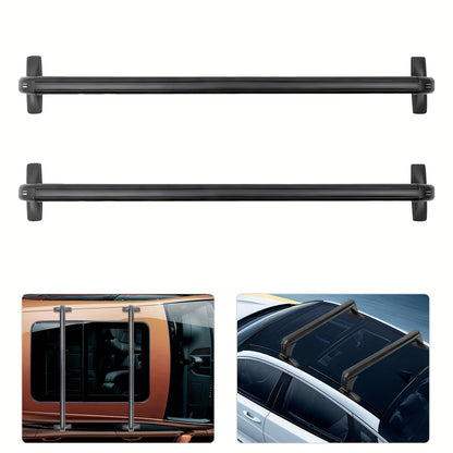Dakdrager Auto – Dakkoffer Dragers – Dakrekken – Roof Bars – Crossbars – Zwaar Aluminium – No-Drill Installatie – 330 kg Draagvermogen – Zwart Aerodynamisch