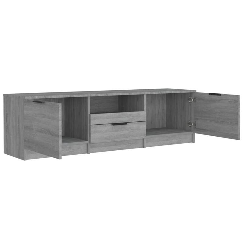 Tv-meubel – Tv-kast – Tv-dressoir – Mediameubel – Opbergkast – Grijs Sonoma – 140x35x40 cm – Houtmateriaal