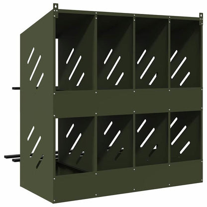 Huisdierenkooi – Kleine Dierenkooi – Vogelkooi – Hamsterkooi – Eekhoornkooi – Groen Dolphin Design – Metalen Frame – 8 Compartimenten – Binnen en Buiten Gebruik