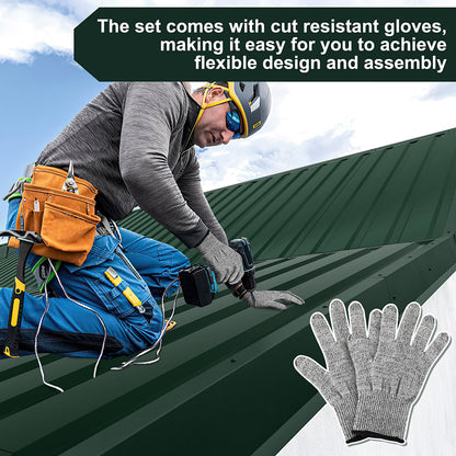36-Piece Roof Panels, Trapezoidal Metal Sheets, 115 x 45 cm Each, 18 m² Roofing Sheets for Garden Sheds, Removable Tool Sheds, Temporary Roofing