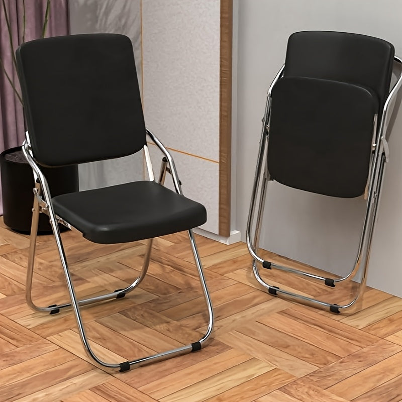Stoel – Fauteuil – Eetkamerstoel – Kuipstoel – Bureaustoel – Ergonomisch Memory Foam Zitting – Compact PU Kunstleer Met Verchroomd Metaal