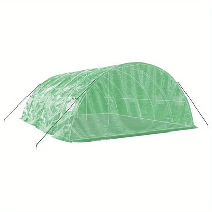 Tuinschuur – Berging – Tuinhuis – Schuur – Opbergunit – Groen – Weerbestendig Staalframe – 30 m² Ruimte – 6x5x2,3 m – Eenvoudig Onderhoud