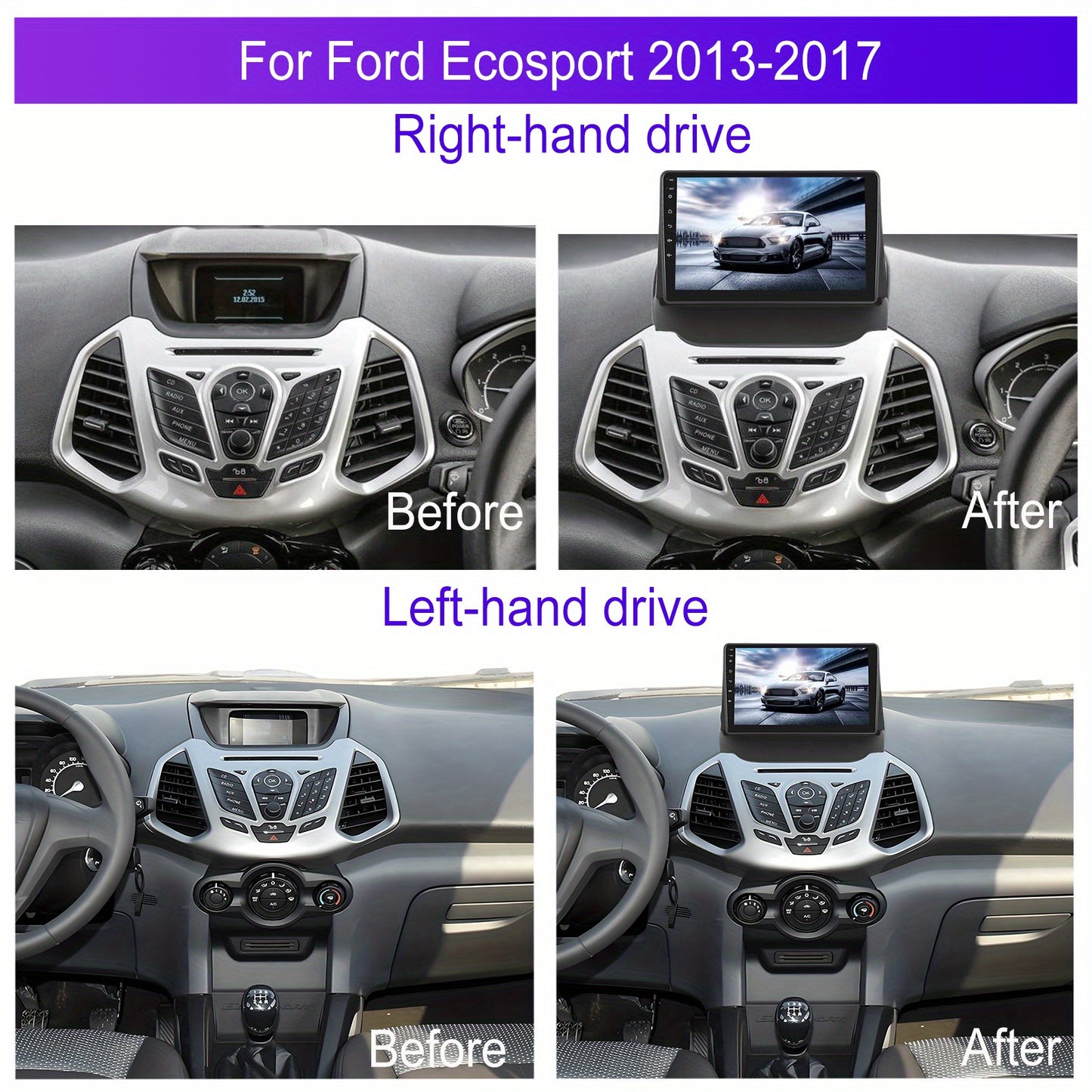 Android 15 Autoradio – Multimedia Systeem – Navigatie Systeem – Touchscreen Radio – Carplay Radio – 9-Inch HD Touchscreen – Inclusief AHD Achteruitrijcamera