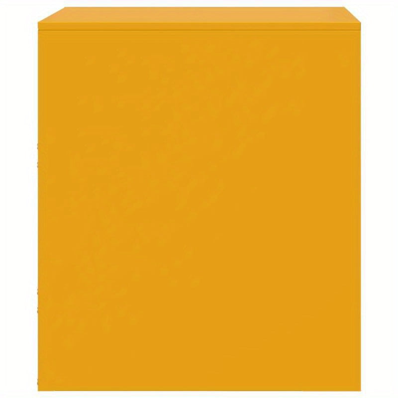 Nightstands 2pcs 34.5X39X44 Cm Steel Yellow