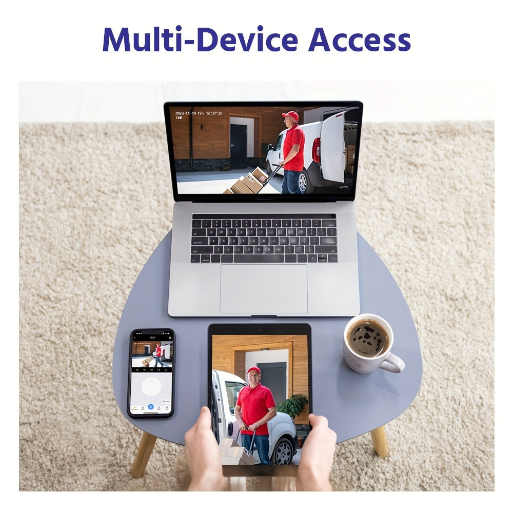 Draadloze Beveiligingscamera Set – Wifi Camera Systeem – Surveillance Camera’s – Bewakingscamera Set – 4x 3MP Camera’s – 2TB Opslag – Persoonsdetectie – IR Nachtzicht