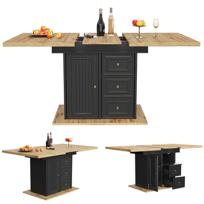 Uitklaptafel – Klaptafel – Vouwtafel – Uittrekbare Tafel – Eettafel – Uitschuifbaar 110-140 cm – Ruimtebesparend Design – Onderhoudsvriendelijk Zonder Hout