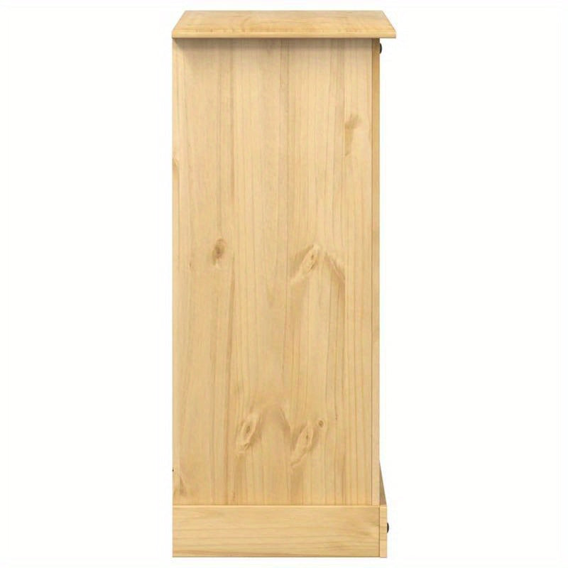 Ladekast – Ladekastje – Opbergkast – Kastje – Ladenkast – Massief Grenenhout – Bruine Afwerking – Ruime Opbergruimte 92x48x114 cm