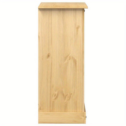 Ladekast – Ladekastje – Opbergkast – Kastje – Ladenkast – Massief Grenenhout – Bruine Afwerking – Ruime Opbergruimte 92x48x114 cm