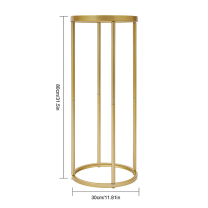 Tafeldecoratie – Bloemenstandaard – Bloemhouder – Tafelpresentatie – Bruiloft Decoratie – Gouden Metalen Standaards – 80 cm Hoog – Robuust Ijzer
