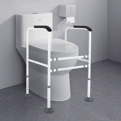 Toiletbeugel – Toiletsteun – Opklapbare Armsteun – Toilethulp – Veiligheidsbeugel – Verstelbaar in Hoogte en Breedte – Stalen Wit Design