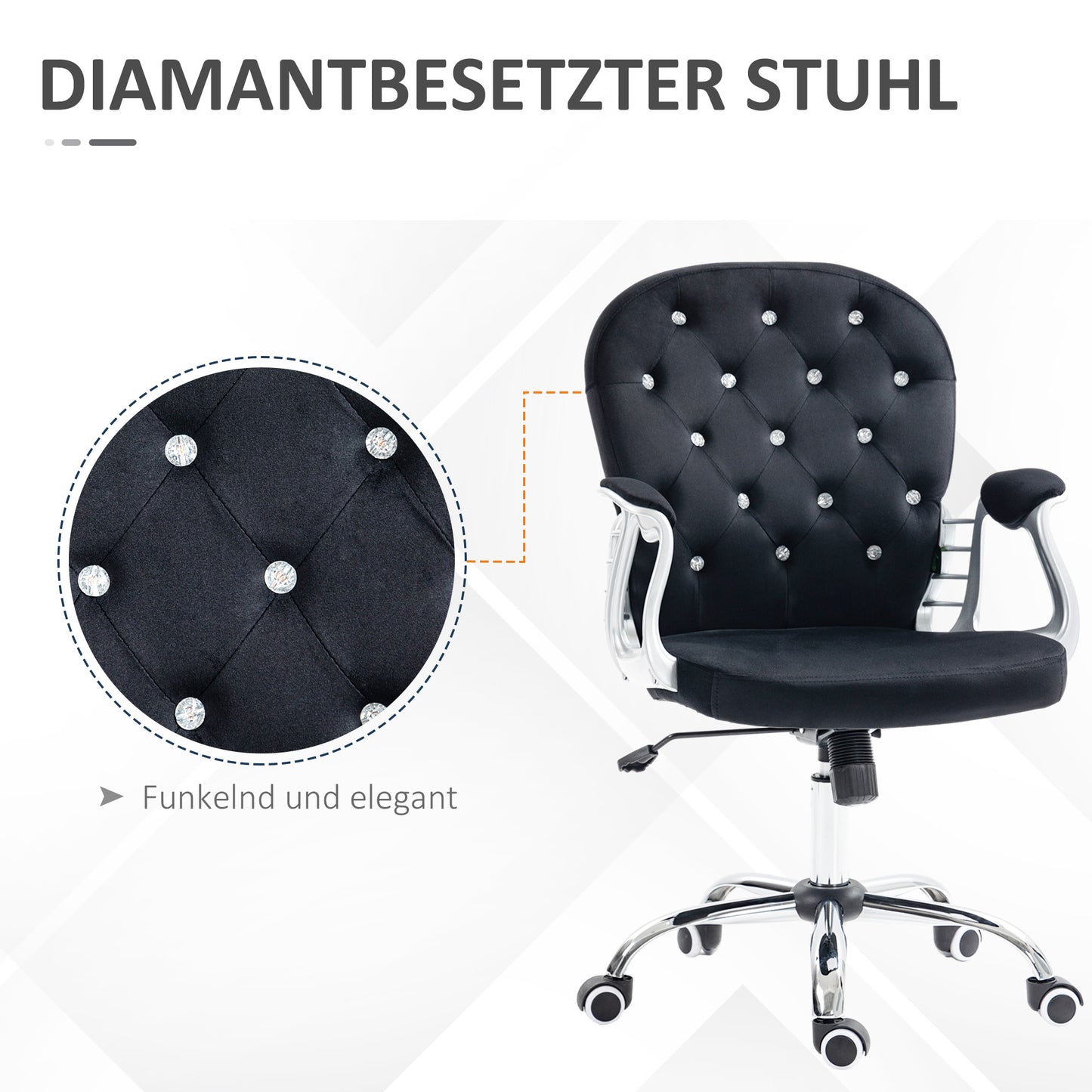 Bureaustoel – Ergonomische Stoel – Office Chair – Draaistoel – Bureau Stoel – Roze PU Bekleding – Verstelbare Hoogte 95-105 cm – Max 120 kg Belastbaar
