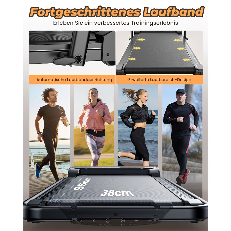 Loopband – Wandelband – Treadmill – Walking Pad – Hardloopband – 2-in-1 Inklapbaar Design – Krachtige 2,5PK Motor – 1-10 km/u Snelheidsinstelling – Touch & Afstandsbediening – LED Display – Max. 120 kg
