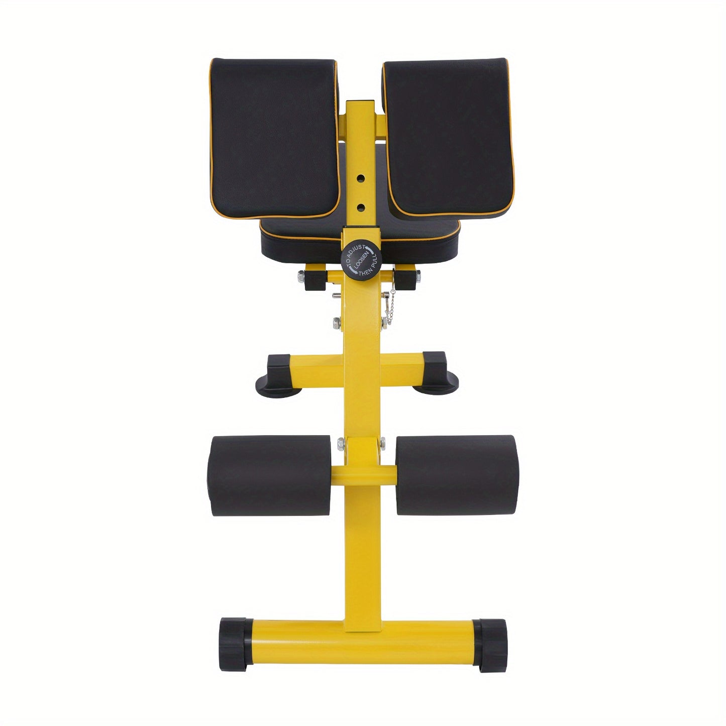 Heavy-Duty Multifunctional Fitness Chair - Adjustable Height (10-Level), Foldable Exercise Equipment with 299.82 KG Weight Capacity, PU Cushioned Seat & Sturdy Base - Home Gym, Squats, Push-Ups, Back Extensions - Space-Saving