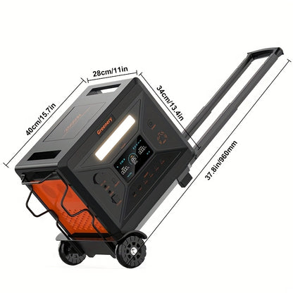 Zonnegenerator – Powerstation – Draagbare Generator – Energiecentrale – Zonne-energie Systeem – 2500W Continu Vermogen – 2304Wh Lithium-Polymeer Accu