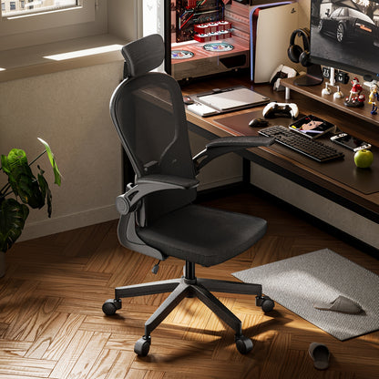 Ergonomische Bureaustoel – Bureaustoel Draaistoel – Werkstoel – Kantoorstoel – Desk Chair – Verstelbare Lendensteun – Memory Foam Zitting – Draagkracht 200 kg