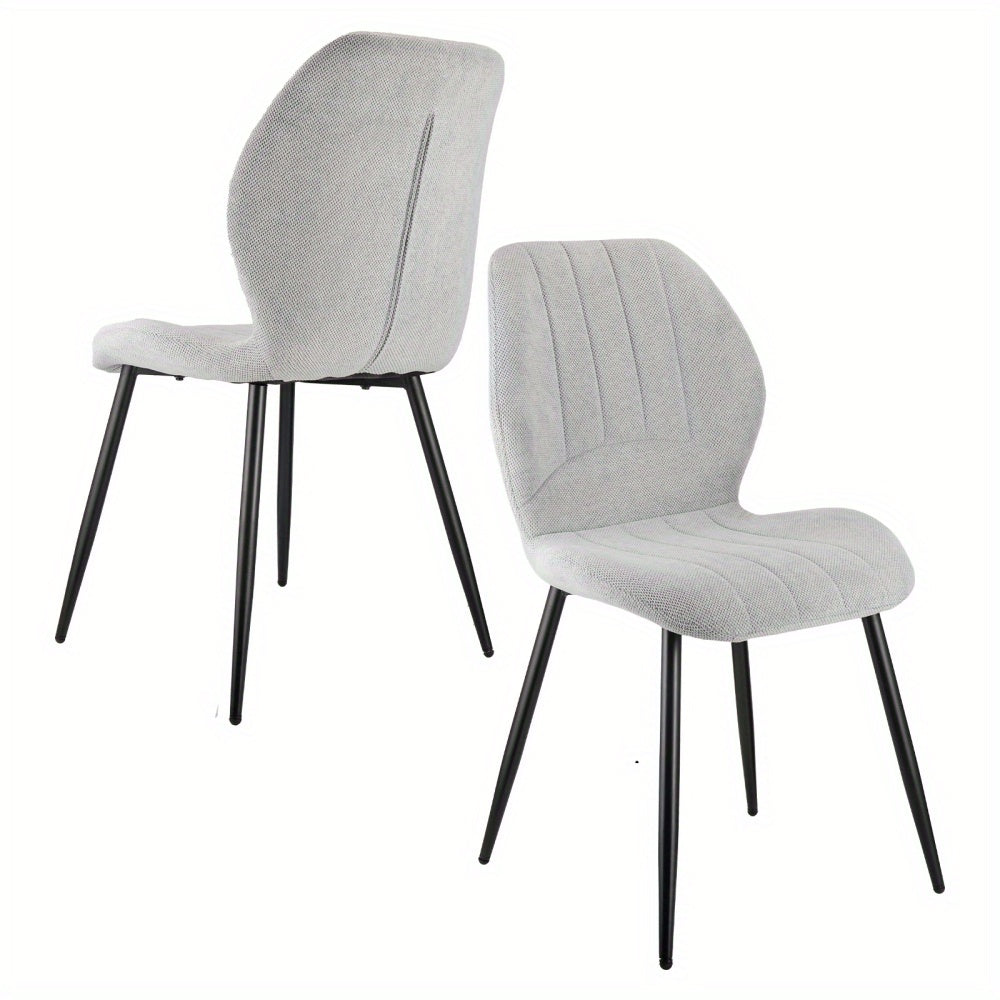 Eetkamerstoel – Stoel – Keukenstoel – Zithoekstoel – Designstoel – Set Van 4 – Ergonomisch Comfort – Duurzaam Linnen En Hout