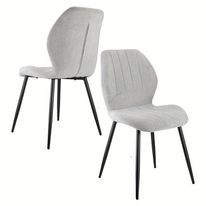 Eetkamerstoel – Stoel – Keukenstoel – Zithoekstoel – Designstoel – Set Van 4 – Ergonomisch Comfort – Duurzaam Linnen En Hout