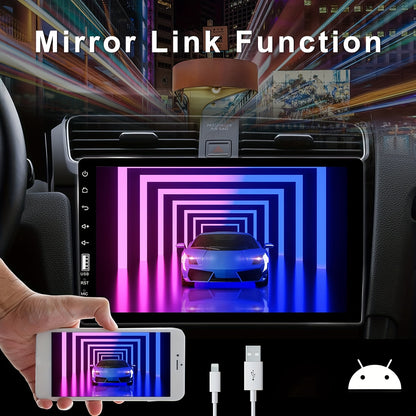 10 Inch Carplay Autoradio – Multimedia Autoradio – Android Radio – Touchscreen Radio – Draadloze Carplay – 2GB RAM 64GB Opslag – Met Reversing Camera & CANBUS