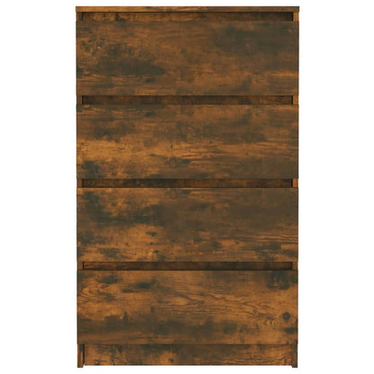 Dressoir – Sideboard – Opbergkast – Ladekast – Kast – Rustiek Smokey Eiken – Compact Formaat 60,96x35,56x99,06 cm – Vrijstaand Met 2 Laden