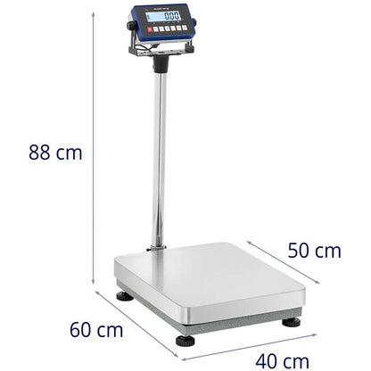 Platform Scale for Warehousing, 40 x 50 cm, 300 kg / 0.01 kg Precision