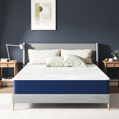 Traagschuimmatras – Traagschuim matras – Memory foam matras – 7-zone matras – Zijslaper matras – 25 cm dik – H3 stevige ondersteuning – Veilig verpakt met foam basis