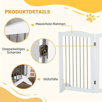 Hondenhek – Hondenbarrière – Traphekje – Huisdierenafzetting – Veiligheidshek – Inklapbaar – Ventilatienet – Weerbestendig – 154x30x80 cm – Stevige Constructie