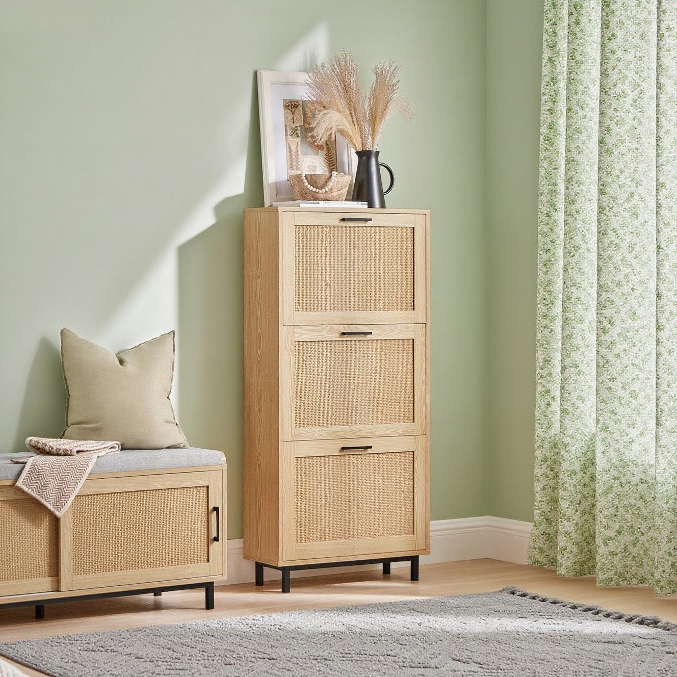 Ladekast – Commode – Opbergkast – Kledingkast – Ladenkast – Modern Design – 5 Lade – Wit – 60x38x100 cm – Handvalloos – Duurzaam