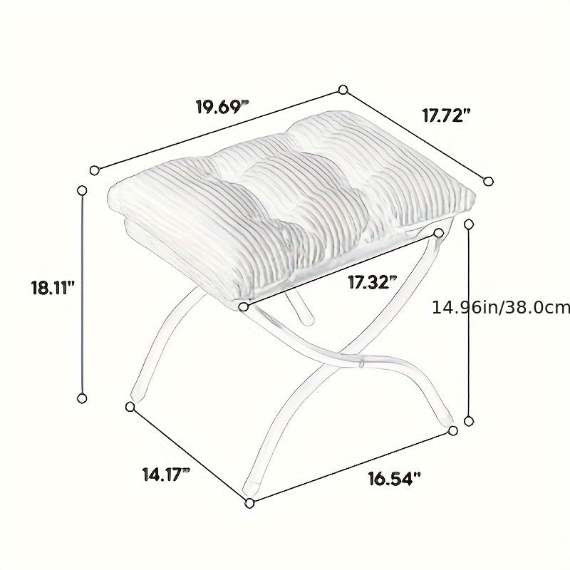 Modern Lazy Susan Ottoman Chair with Footrest & Armrests - Space-Saving Accent Chair with Side Pockets, Soft Cushioned Seat & Backrest, Easy Assembly for  Spaces, Living Room, Bedroom, Corner - Black & Neutral Tones, Durable