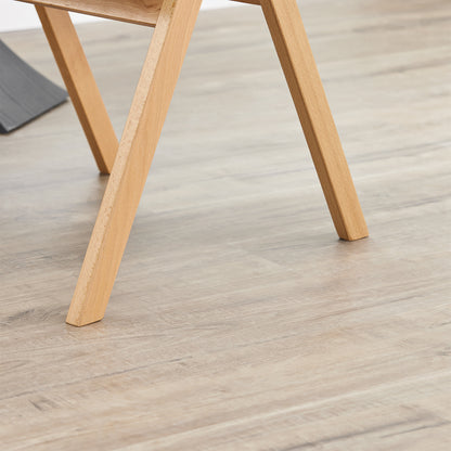 Folding Wooden Chair with Cushion – Pre-Assembled, Space-Saving Dining and Kitchen Chair, Padded Wooden Chair for Guests, Office, Balcony, Wedding, or Garden, Compact Folding Chair FST98