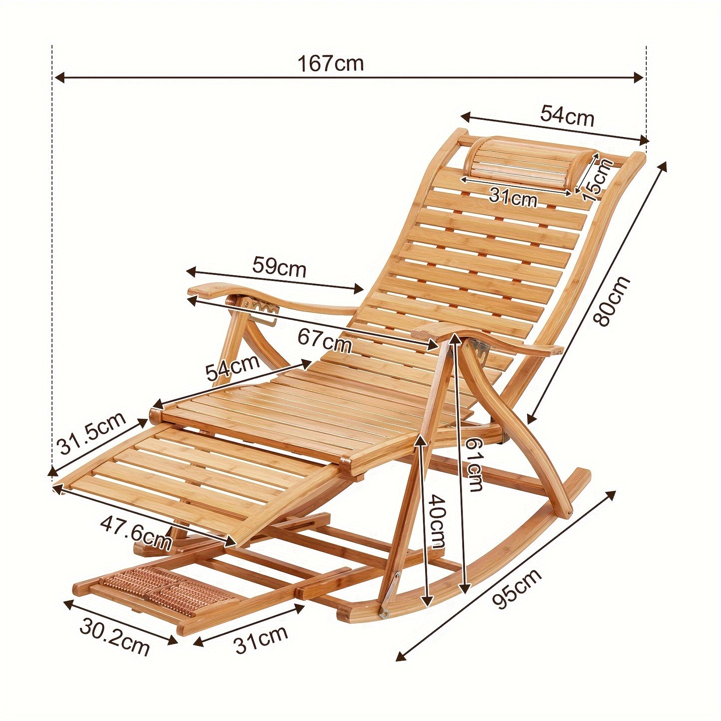 Schommelstoel – Relaxstoel – Fauteuil – Loungestoel – Tuinstoel – Inklapbaar & Verstelbare Rugleuning – Stevig Stalen Frame Met Weerbestendig Kunststof Vlechtwerk – Draagvermogen 200 kg