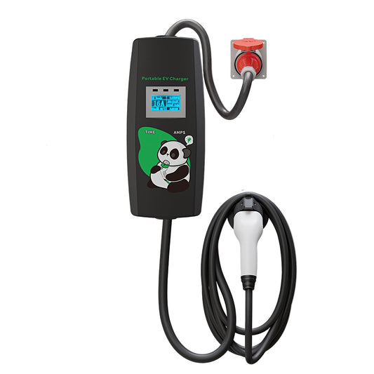 Elektrische Auto Oplader – EV Laadkabel – Mobiele Thuislader – Type 2 Kabel – 11 kW Snellader – 5 Meter Kabel – IP54 Waterdicht – Instelbare Laadtijd