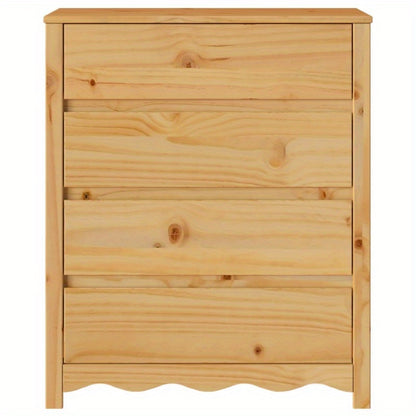 DRAMMEN 76.5x40x91cm Wooden Storage Cabinet with Lockable Shelves - Freestanding Organizer for Home, Office, Bedroom, Bathroom - High-Quality Mixed Wood Construction, Easy Assembly, Compact Design, Bedroom Organizer, Minimali
