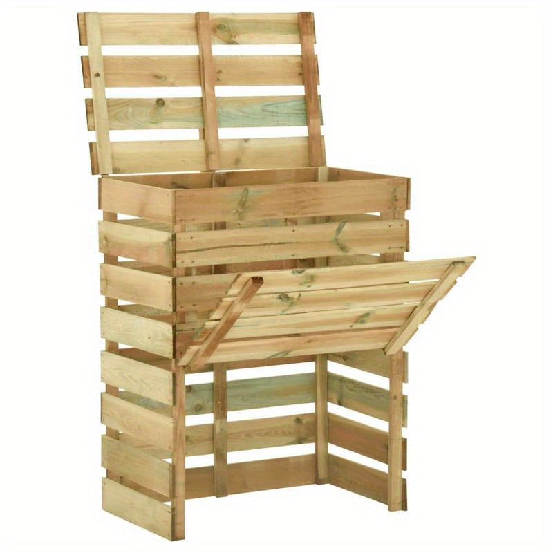 Compostbak – Compostvat – Composter – Compostemmer – Wormenbak – Geïmpregneerd Grenenhout – 80x50x100 cm – Weerbestendig & Stevig