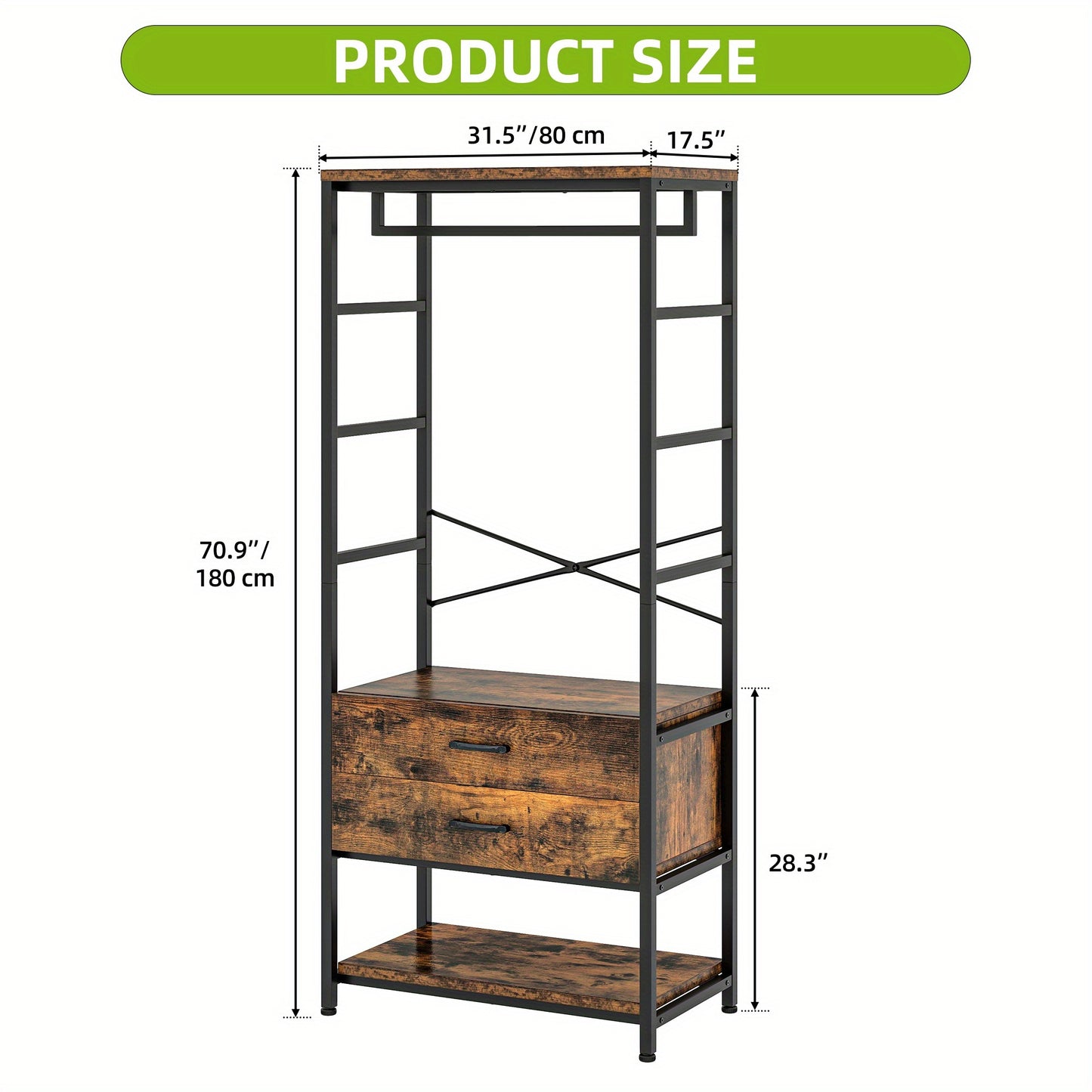 Halmeubel – Schoenenkast – Kapstok – Opbergmeubel – Entreekast – Industrieel – Massief Hout – Compact Ontwerp