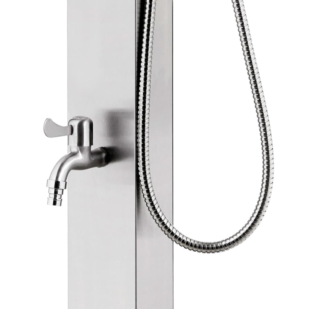 Buitendouche – Tuindouche – Zwembaddouche – Solar douche – Campingdouche – RVS 220 cm – Weerbestendig staal