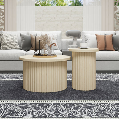 Salontafel – Koffietafel – Bijzettafel – Opbergtafel – Woonkamertafel – Rond Design – Zwart Hardhout MDF – Met Opbergruimte en Golvend Deksel – Eenvoudige Montage