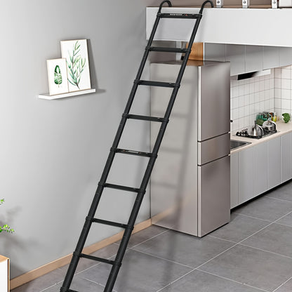 Telescopische Ladder – Uittrekbare Ladder – Opvouwbare Ladder – Aluminium Ladder – Multi Functionele Ladder – 5 Meter – Lichtgewicht & Veilig Met Haak