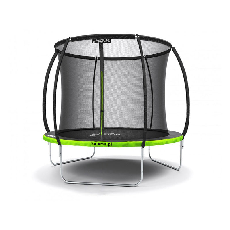Trampoline – Buiten Trampoline – Springkussen – Springmat – Veilige Kids Trampoline – 244 cm Diameter – Stevig Frame & Veiligheidsnet met Slot