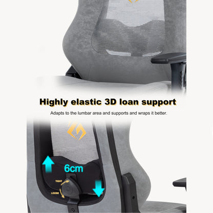 Bureaustoel – Ergonomische Stoel – Office Chair – Computerstoel – Kantoorstoel – Mesh Rugleuning – Verstelbare Armleuningen en Zithoogte – Inclusief Hoofdsteun en Lendensteun