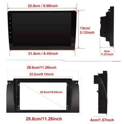Autoradio – Multimedia Speler – 2-DIN Radio – Navigatiesysteem – Auto Stereo – Android 14 - 9 Inch IPS-Scherm – 2+32GB Geheugen – Draadloos Android Auto & CarPlay – Stuurwielbediening & Handsfree Bellen