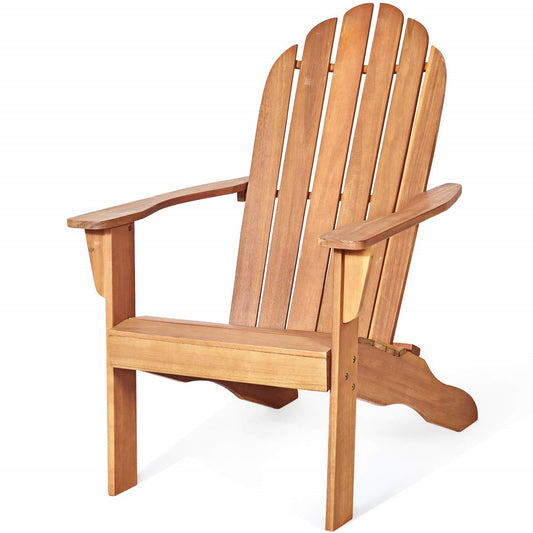 Adirondack Tuinstoel – Tuinstoel – Tuinfauteuil – Buitenstoel – Terrasstoel – Acaciahout – Weerbestendig – 160 Kg Draagkracht – Natuurlijk Vernieuwd Design