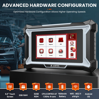 OBD2 Scanner – Auto Uitleesapparaat – Diagnoseapparaat – Uitleesapparatuur – Codelezer – Bidirectionele 4-Systemen Diagnose – 7 Resetfuncties inclusief ABS Ontluchten