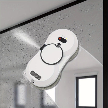 Raamreinigingsrobot – Ramenrobot – Glazenreiniger – Stofzuigerrobot – Dweilrobot – 2-in-1 Stofzuigen en Dweilen – Wit Modern Design – Sterke Draagkracht 6 kg
