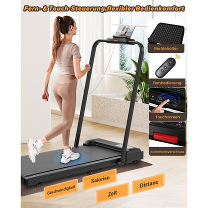 Loopband – Wandelpad – Walking Pad – Hardloopband – Treadmill – Inklapbaar – LED-Display – 0,6-10 km/u – Aluminium