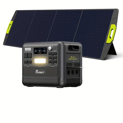 Draagbare Zonne-Generator – Power Station – Noodstroomvoorziening – Mobiele Accu – Outdoor Batterij – 2048 W LiFePO4 Accu – 3x 2400 W AC Uitgangen